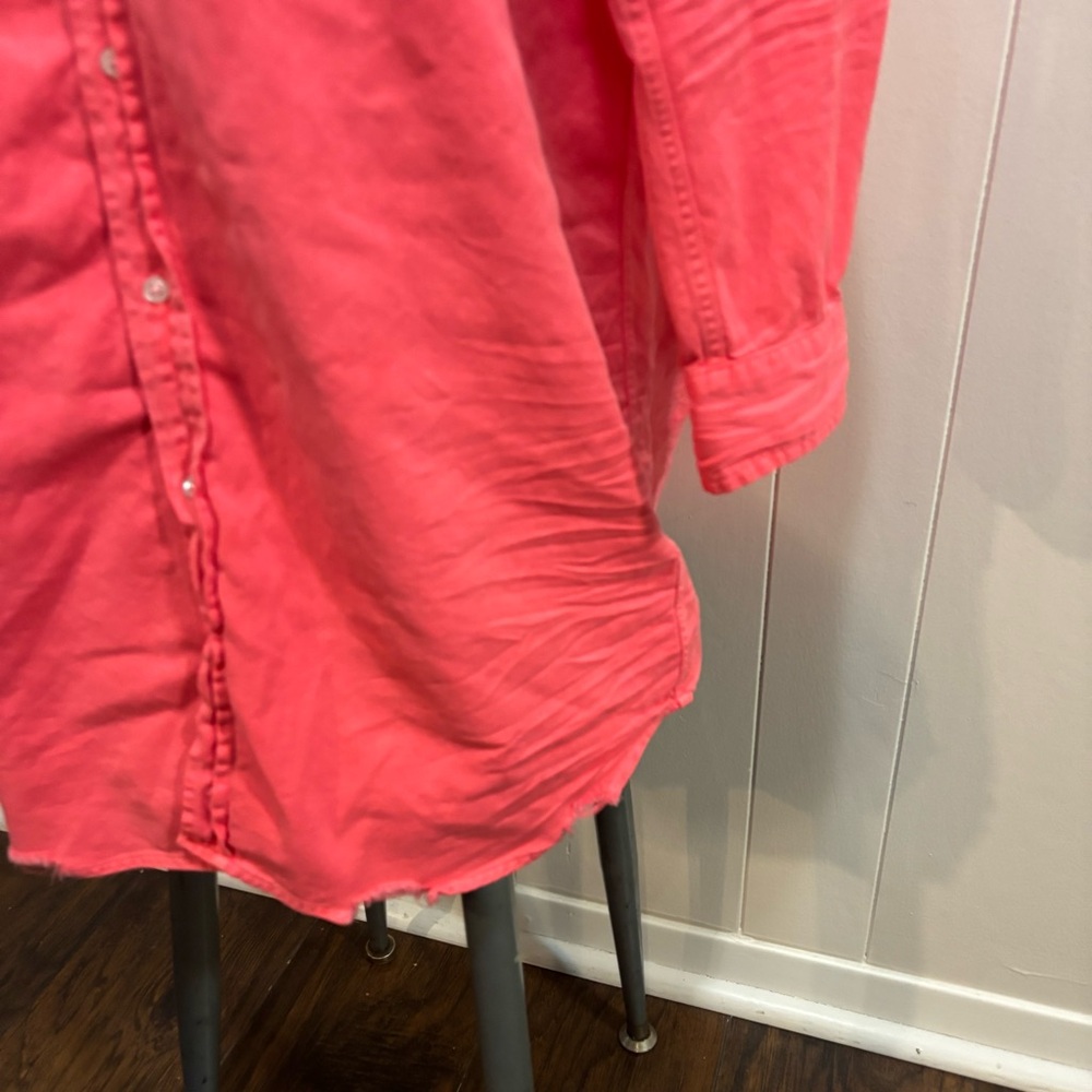 Frank & Eileen Vibrant Pink Shirt Dress - Picture 6 of 9